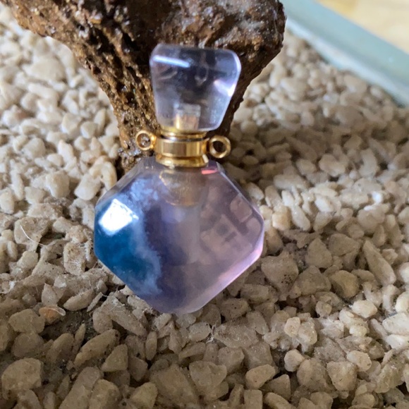 Vintage Jewelry - Vintage fluorite pendent